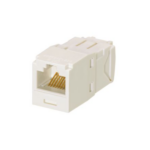 Conector Jack RJ45 Estilo TG, Mini-Com, Categoría 6, de 8 posiciones y 8 cables, Color Blanco Mate