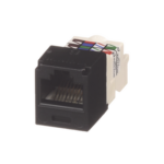 Conector Jack RJ45 Estilo TP, Mini-Com, Categoría 6, de 8 posiciones y 8 cables, Color Negro - Image 2