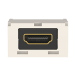 Módulo Acoplador HDMI 2.0, Hembra a Hembra Tipo-A, Categoría 2, Uso en 2 Puertos Mini-Com, Color Blanco Mate - Image 4