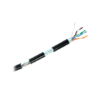 Bobina de cable de 305 Metros Cat6+ CALIBRE 23 Exterior Blindado tipo FTP para CLIMAS EXTREMOS, UL, color Negro, - Image 2