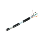 Bobina de cable de 305 Metros Cat6+ CALIBRE 23 Exterior Blindado tipo FTP para CLIMAS EXTREMOS, UL, color Negro" - Image 2