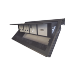 Caja Horizontal tipo Hub para escritorio color negro, con 1 Puerto HDMI Hembra-Hembra, 1 puerto RJ45 Cat6,  2 Puertos USB (Solo carga),  y 2 Contactos eléctricos universales - Image 2