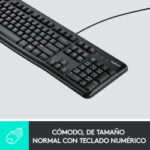 Teclado Logitech K120, USB, Alámbrico, Negro (Español) - Image 2