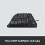 Teclado Logitech K120, USB, Alámbrico, Negro (Español) - Image 7