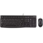 Teclado y Mouse Logitech MK120 Alámbrico USB Color Negro