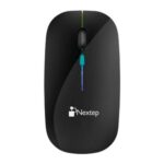 Mouse Nextep Inalámbrico Recargable Delgado/Silencioso RGB 1600 dpi Color Negro - Image 5
