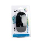 Mouse Nextep Inalámbrico Recargable Delgado/Silencioso RGB 1600 dpi Color Negro - Image 2
