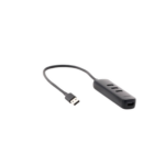 HUB USB-A 3.0 4 en 1 | 4 Puertos USB-A 3.0 (5Gbps) | Cable de 25 cm | Indicador Led | Ideal para Transferencia de Datos | Entrada USB-C para alimentar equipos de mayor consumo como discos duros | Color Negro. - Image 3