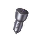 Cargador de Auto 52.5W | Puerto USB-A y USB-C | Carga Rápida | Compatible con Vehículos de 12 y 24 VCD | PD3.0 + QC3.0 | Chip Inteligente | Diseño Compacto Mayor Eficiencia Energética | Caja de Aluminio.