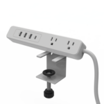Multicontacto con Montaje para Escritorio / Carga Rápida para 65 W / 3 x Nema 5-15P / 2 x USB-A (5V @3A) / 1 x USB-C (65W) - Image 3