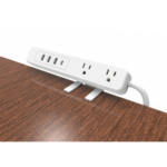 Multicontacto con Montaje para Escritorio / Carga Rápida para 65 W / 3 x Nema 5-15P / 2 x USB-A (5V @3A) / 1 x USB-C (65W) - Image 5