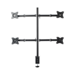 Montaje de Escritorio articulado para 4 monitores de 13 a 27" / Soporta hasta 15 kg / Vesa 75 x 75 / 100 x 100 / Acero - Image 3