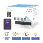 Kit TurboHD 1080p + SSD 1 TB / DVR 4 Canales / 4 Cámaras Bala ColorVu con Micrófono Integrado / Fuente de Poder / Accesorios de Instalación - Image 2