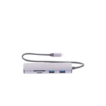 Hub (Adaptador) USB - C / 8 en 1 / 1 Salida HDMI (4K) / 1 Salida USB 2.0 / 3 Salidas USB 3.0 / 1 Salida SD (Memoria SD) / 1 Salida TF (Micro SD) / 1 Entrada USB - C (Carga Rapida / 100 Watts) - Image 4