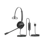 Diadema monoaural con tecnología antishock para teléfonos IP FANVIL con interfaz USB con micrófono de cancelación de ruido, larga durabilidad