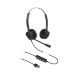 Diadema binaudal (duo) con tecnología antishock para teléfonos IP FANVIL USB con micrófono de cancelación de ruido, larga durabilidad - Image 2