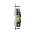 Contacto Dúplex 20 A, 125 V, 2 Polos, 3 Hilos, Cableado Posterior y Lateral, Color Blanco (Nema 5-20R). - Image 4