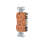 Contacto Dúplex Conexión a Tierra Aislada/ 15A 125V/ 2 polos 3 Hilos/ Nema 5-15R /Grado Comercial/ Color Naranja.