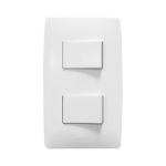 Apagador Doble de 127 V~60 Hz 10 A/ Color Blanco.