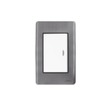 Apagador Sencillo de 10 A 127 V CA ~ 60 Hz / Placa de Acero.