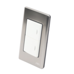 Apagador Doble de 10 A/ 127 V CA ~ 60 Hz / Placa de Acero. - Image 2