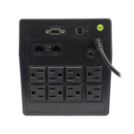 UPS 1000VA/600 W Línea Interactiva 120Vca / 8 tomas 5-15R (6 Respaldadas) / Regulación de Voltaje / Protección RJ45 - Image 3