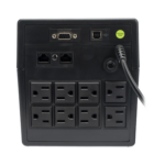 UPS 1200VA/720W Pantalla LCD / Línea Interactiva 120Vca / 6 tomas 5-15R (4 Respaldadas) / Regulación de Voltaje / Protección RJ45 - Image 3