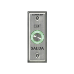 Botón de Salida con Aro Iluminado Color Verde y Rojo / IP65 / Buzzer / Función Toggle (Enclavado) / Temporizador / Relevador NC/NO/ Uso Exterior e Interior.