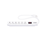 Multicontacto con Supresor de Picos 450 Joules, Voltaje de Entrada: 127 Vca NEMA 5-15P, Con 6 Salidas NEMA 5-15R