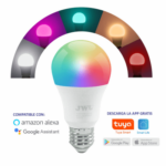 Foco Smart Dimeable / 10W / RGB y Blanco / Base E27 / IP20 / Con Control desde Aplicación Móvil - Image 2