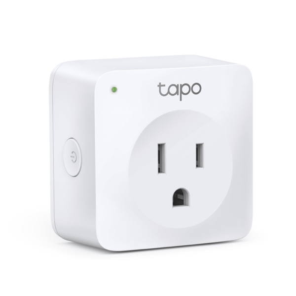 Mini tomacorriente inteligente Wi-Fi, 100 - 120V~, 50/60Hz, 15.0A, compatible con Amazon Alexa y Google Assistant, color blanco