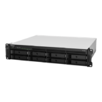 Servidor de Almacenamiento en Red Synology RackStation RS1221RP+ | 8 Bahías | Expandible a 12 Bahías | CPU AMD Ryzen V1500B | 4 GB DDR4 ECC | RAID Soportado | 10/25GbE | Virtualización Certificada | Protección de Datos Integral