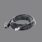 Cable de Extensión Cat6 RJ45 F/UTP / Macho a Hembra / 5m / Método de conexión 568B / Velocidad de transmisión 1000Mbps / Ancho de banda del canal 250MHz /Caja de Cobre / Negro - Image 3