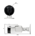 Cámara Bala IP de 2 Megapíxeles | Audio bidireccional | Alarma I/O | IK10/ Exterior IP67 | MicroSD | Audio de Dos Vias | WDR | Cumple con NDAA - Image 2