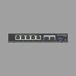 4 en 1: Firewall Nueva Generación, Router, PBX IP, Switch Gigabit de 5 Puertos (4 PoE) y 2 Puertos SFP 2.5 Gigabit
