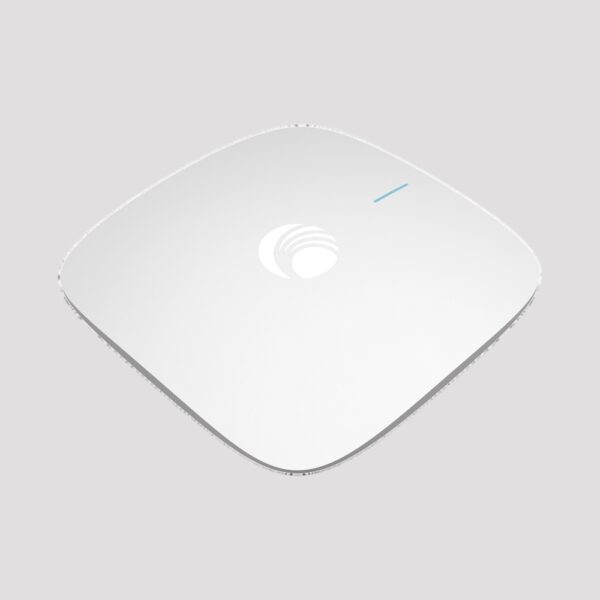 Punto de Acceso Wi-Fi para interior / Omnidireccional cnPilot e410 / Doble banda (2.4 y 5 Ghz) / MU-MIMO 2x2 / Antena Beamforming / Hasta 256 Clientes / Hasta 1.2 Gbps / Gestión centralizada desde nube cnMaestro