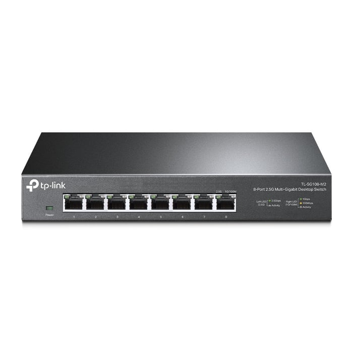 TLSG108M2-l Switch Gigabit no administrable de 8 puertos 100 Mbps/ 1 Gbps/ 2.5 Gbps ideal para WiFi 6 - Image 1