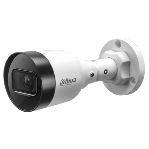 DAHUA DH-IPC-HFW1431S1-A-S6 - Cámara IP Bullet de 4 Megapixeles lente de 2.8 mm con ángulo de visión de 104 grados, IR de 30 m, compresión H.265+, micrófono integrado, PoE, WDR real y clasificación IP67, ideal para monitoreo exterior.